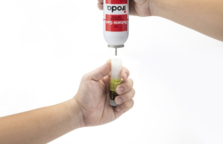 Input Butane Gas into Pro-Iroda's LEC ( Liquid Energy Cell)