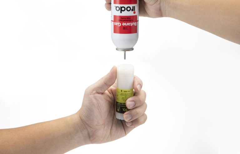 Input Butane Gas into Pro-Iroda's LEC ( Liquid Energy Cell)