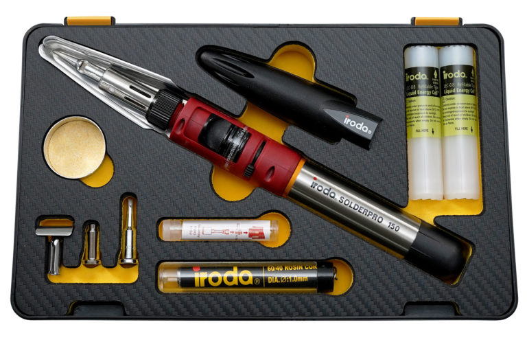SOLDERPRO 150K Professional portable Butane Soldering Iron Kit with butane recharges from Pro-Iroda