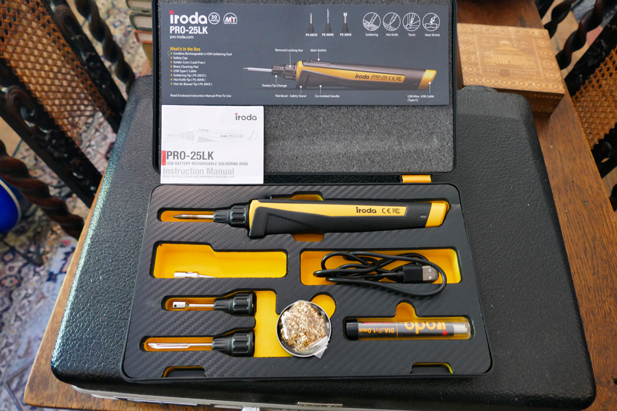 Battery Soldering Iron for Guitar Electronics - Iroda-04
