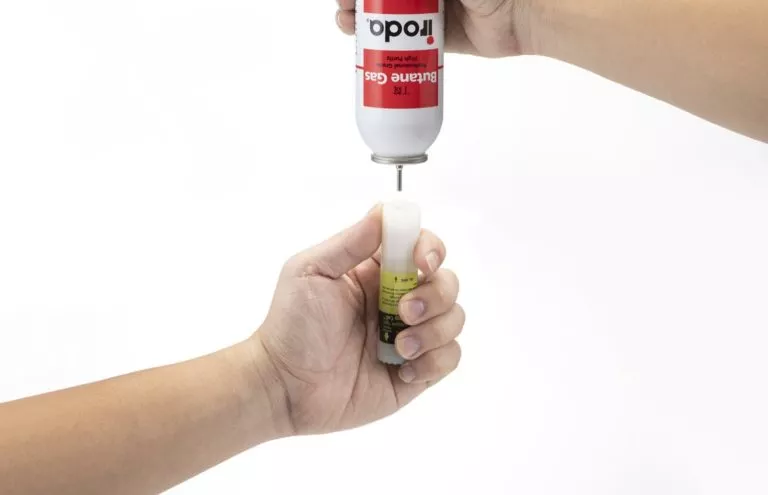 Input Butane Gas into Pro-Iroda's LEC ( Liquid Energy Cell)