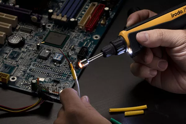 Using Pro-Iroda's PRO-25L Cordless USB Rechargeable Soldering Iron to do Heat Shrinking