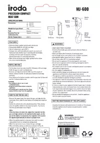 MJ-600-Manual