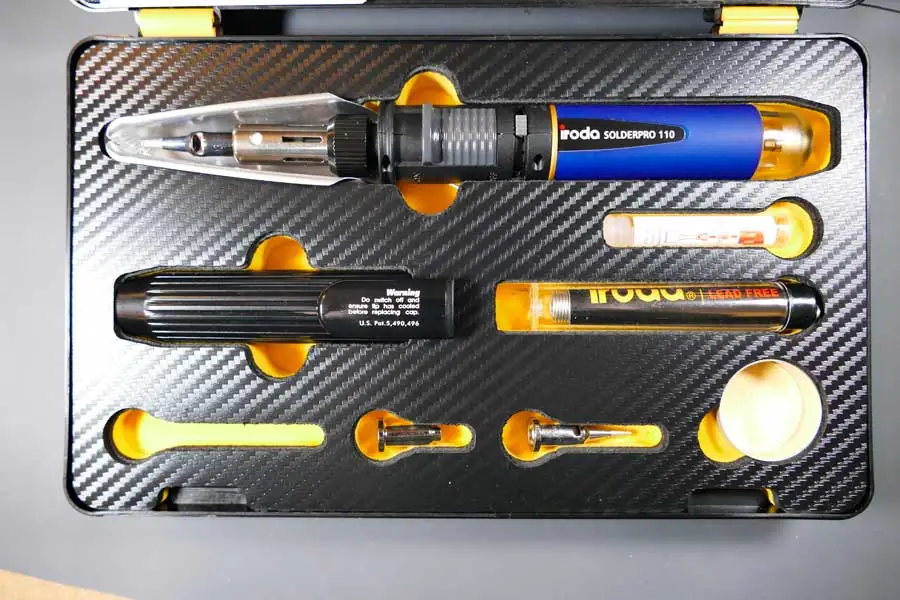Using the Iroda SolderPro 110K gas soldering iron for heatshrink solder seal butt connectors-03