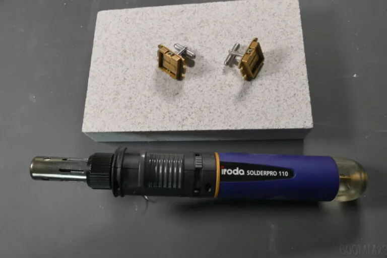 Gas soldering iron silver jewelry project | Iroda